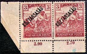 Kormányzói 20 éves évforduló ürügyén 70 év múltával A bélyeggyjtésnek mindig, napjainkban pedig fokozottan kedvelt területe az általánostól, szabályostól eltér bélyegek gyjtése.