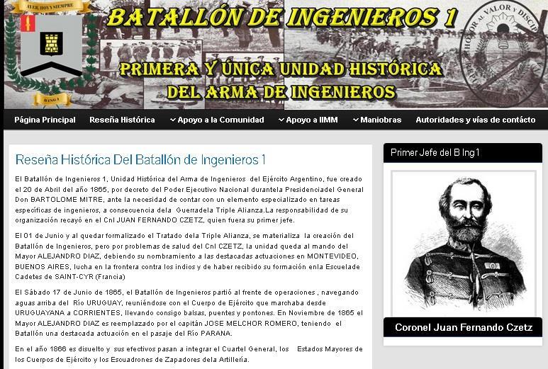 Batallón de Ingenieros 1 Zapadores Coronel Czetz 2015.