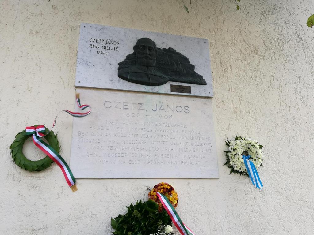 Czetz János emléktábla