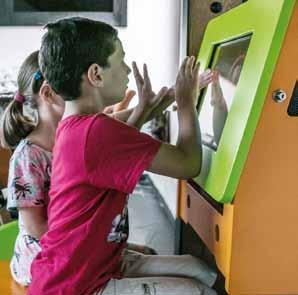 they can play the latest interactive games in the kids corner in the cosy