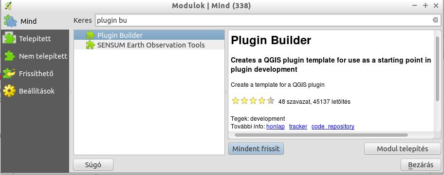 Python modul készítés QGIS 2.