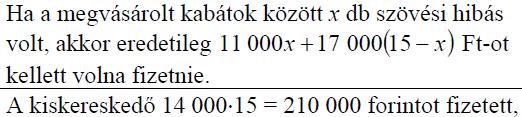 A nagykereskedés eredetileg darabonként 17 000 Ft-ért árulta a hibátlan és 11 000 Ft-ért a szövési hibás kabátokat.