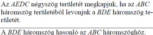 harmadik megoldás 687. Az ABC hegyesszögű háromszögben BC = 14 cm, AC = 12 cm, a BCA szög nagysága pedig 40.