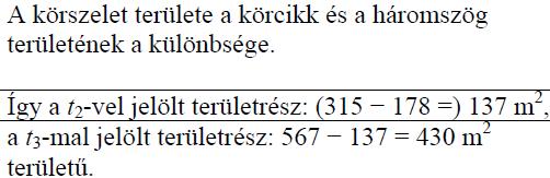 719. Az ábrán egy ejtőernyős klub kitűzője látható. (Az egyik körív középpontja a szabályos háromszög A csúcsa, a másik körív középpontja az A csúccsal szemközti oldal felezőpontja.