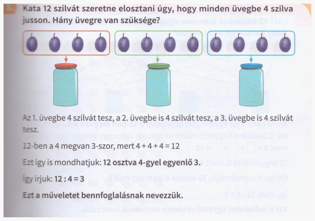 Az osztás bevezetése: