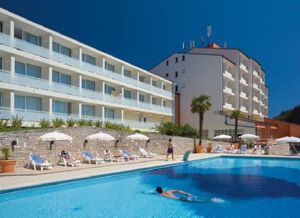 Rabac - Hotel Sunny Allegro/Miramar*** Fekvése: a 2 népszerû, barátságos szálloda Rabac településen található, egymás mellett, 700 m-re a városközponttól, szép kilátással a rabaci öbölre,