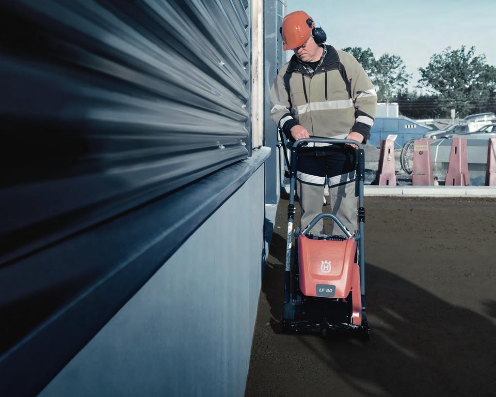 GYORAN ÉS KÖNNYEN ELVÉGEZHETŐ A MUNKA Minden előre haladó lapvibrátorunkban egy dolog közös: megszakítás nélkül folytathatja velük a munkát.