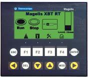 Modbus Uni-TE, Modbus, Siemens, Rockwell, Modbus Omron, Mitsubishi Fejlesztői szoftver Vijeo Designer Lite (Windows 2000 és XP rendszerhez) Méretek (szélesség x mélység x magasság) 132 x 37 x 74 mm