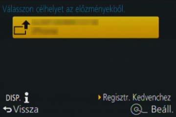 A korábban használt csatlakozási beállításokat előhívhatja az előzményekből vagy a Kedvencek közül, és gyorsan elvégezheti a csatlakoztatást.