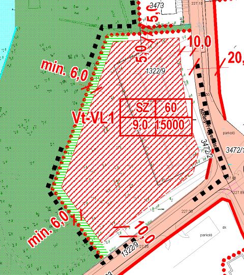 határozattal állapította meg Ajka város Önkormányzatának Képviselő-testülete. A Szabályozási terv illetve a HÉSZ módosítás a 32/2007.(VIII.30.) sz. rendelettel került jóváhagyásra.