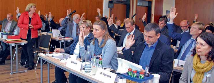 Wesentlicher Punkt war die Arbeitsbilanz der verschiedenen Geschäftsbereiche.