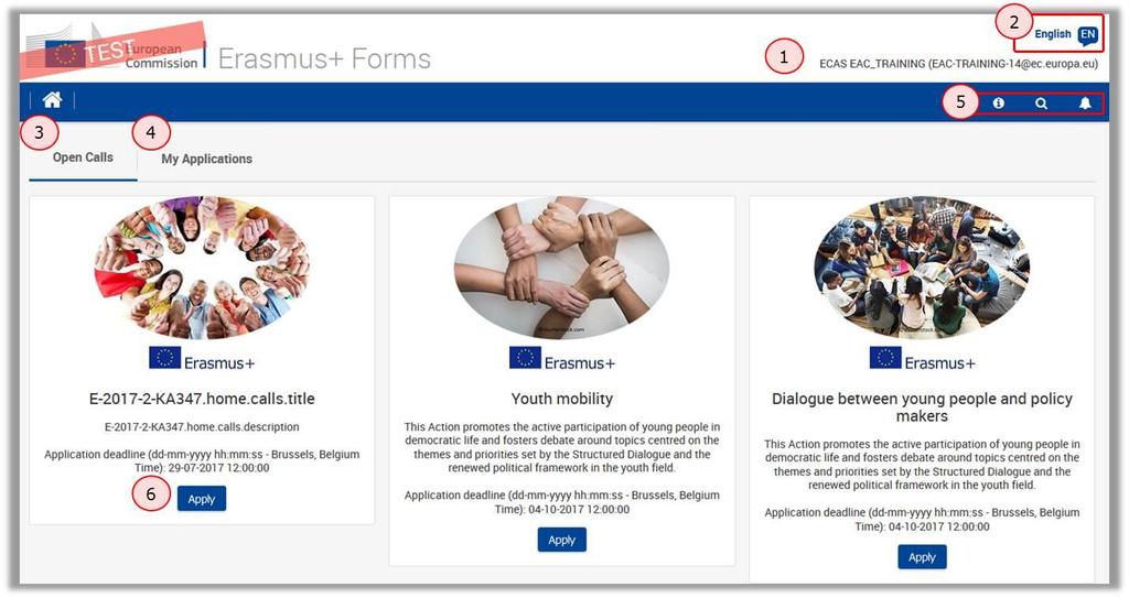 Kezdőlap Az online űrlap kezdőlapjáról tudja elkezdeni a pályázást. Két fülre mehet innen tovább.