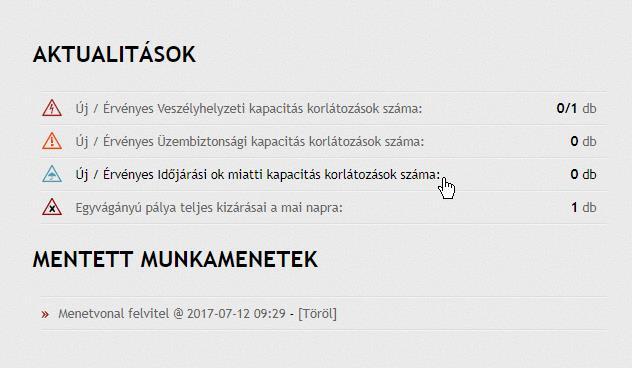 Ezen ikonokra kattintva részletesen kinyitható az az összefoglaló tartalom, amely linkesítve tartalmazza az igénylések azonosítóit.