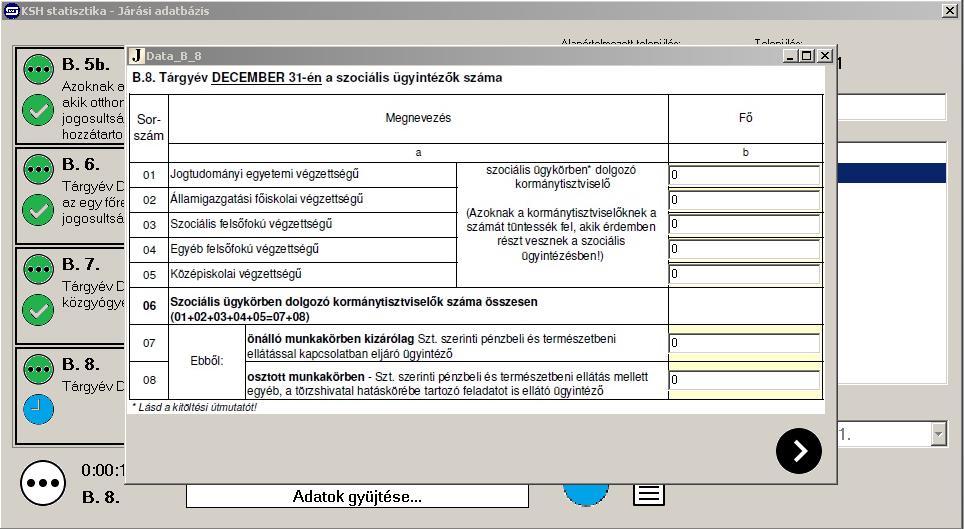 -as tábla adatai nem szerepelnek a Jwinszoc programban, ezért annak a kitöltése csak manuálisan lehetséges. A statisztika lefutásának végén erre egy új megjelenő ablakban ad a program lehetőséget.