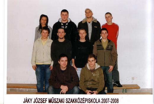 Osztályfőnök: Tóth László Árky Balázs, Böröcz Péter, Brettschneider Ferenc, Buruncz László, Csontos János, Csuti Tamás, Farkas László, Gyöngyösi Diána, Györök Attila, Kis Milán Gergő, Dániel László,