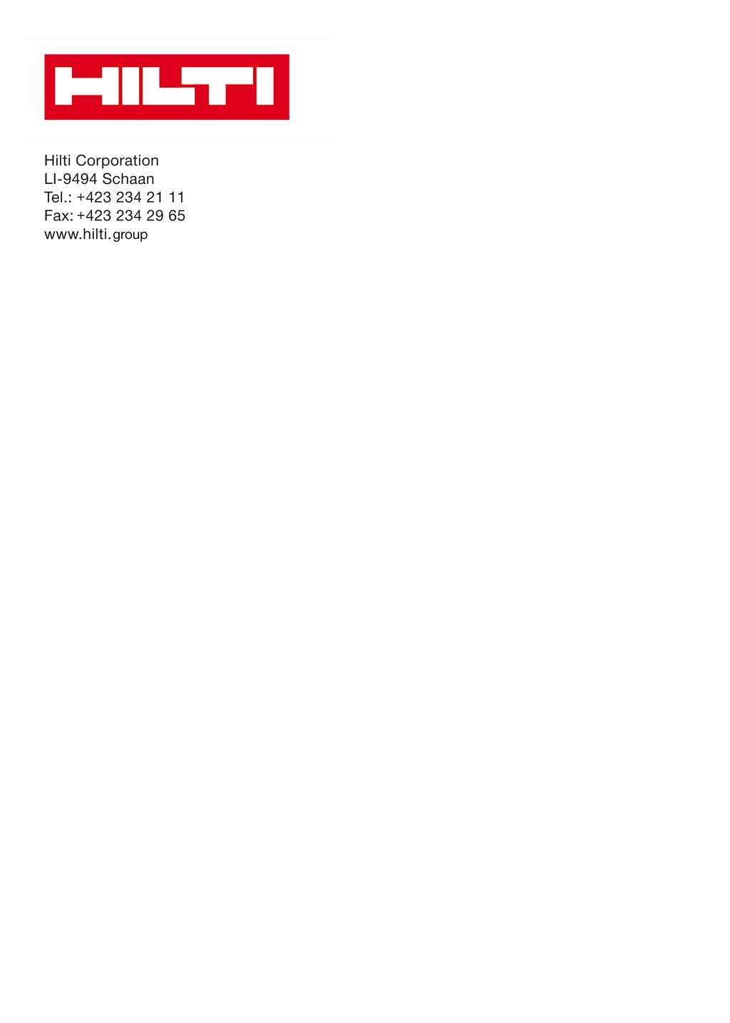 *2053448* 2053448 Hilti = registered