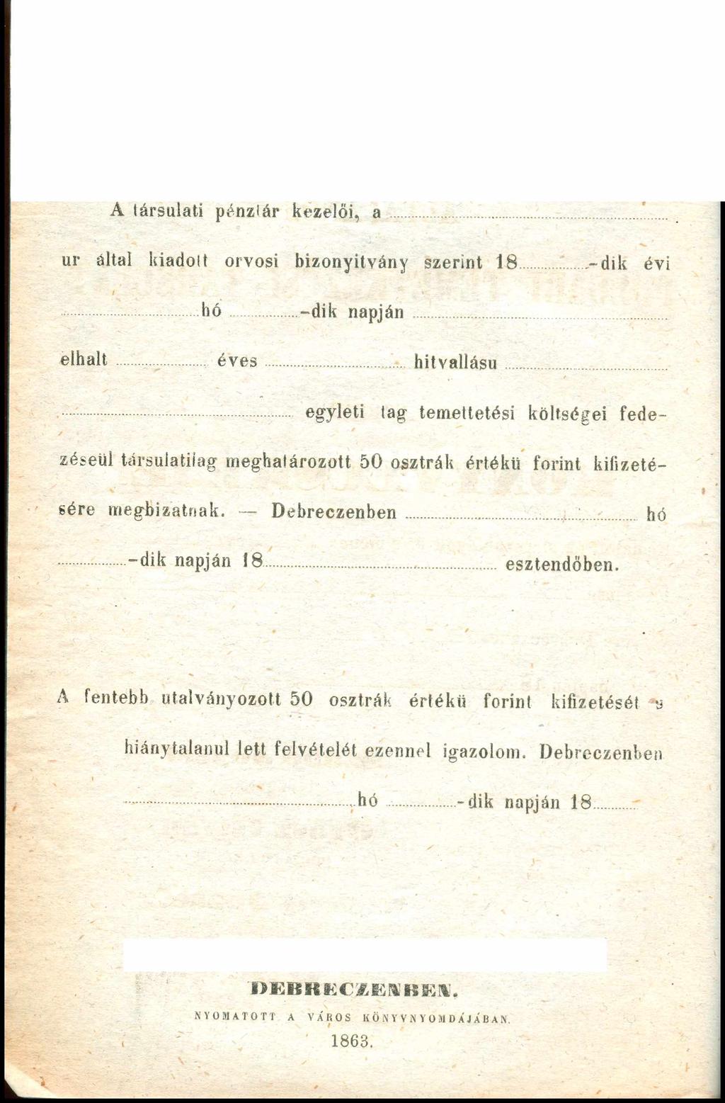 A társulat pénztár kezelő, a.