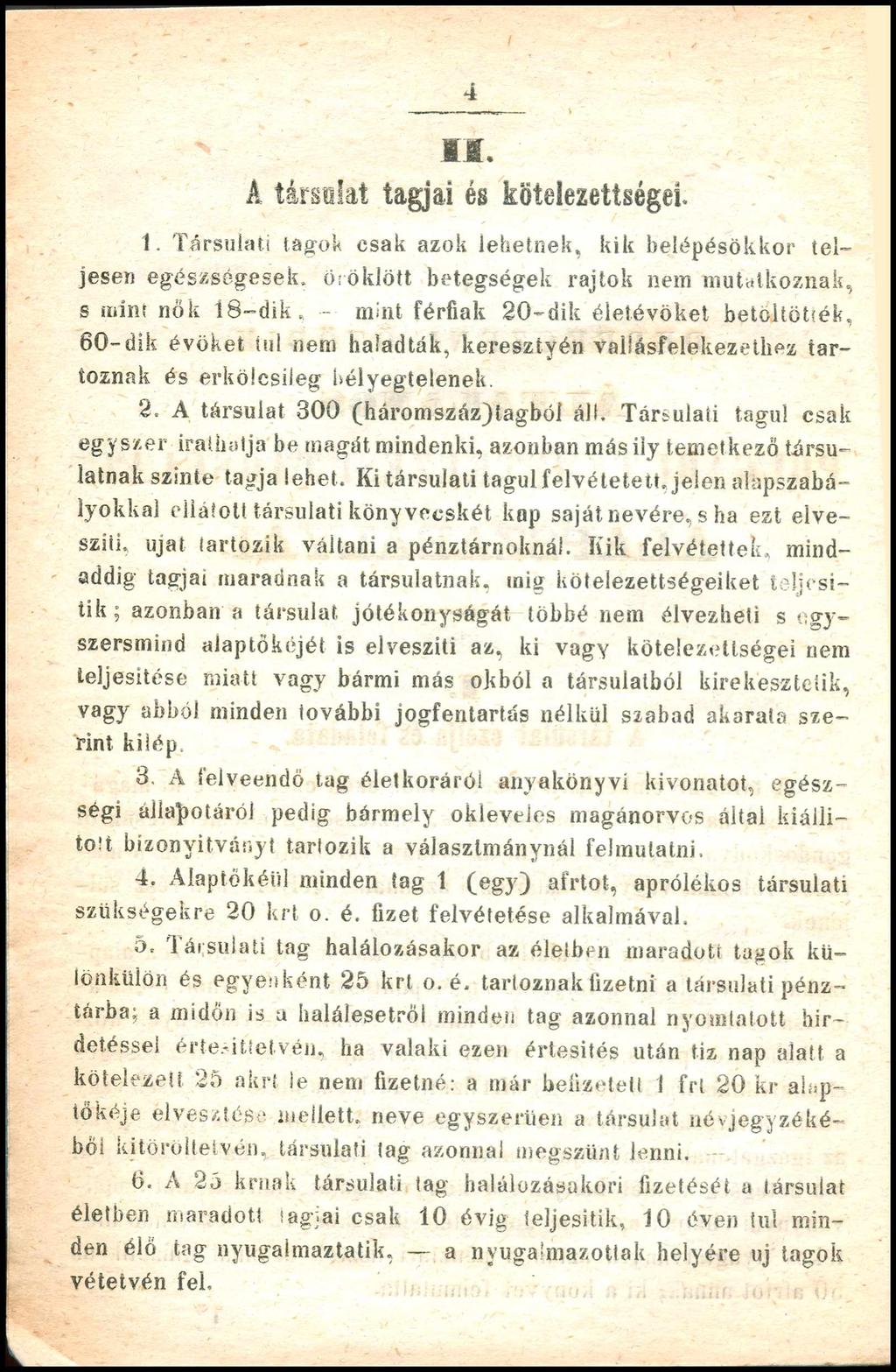 4 II. A társulat tagja és kötelezettsége 1.