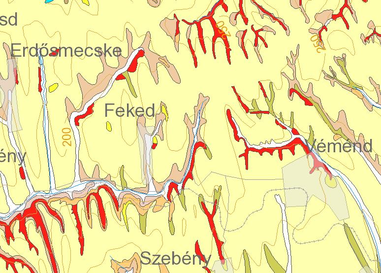 A déli oldalakon és tető-helyzetben cseres-tölgyesek és kisebb foltokban molyhostölgyes erdők tenyésznek. Az egész területre jellemző a szubmediterrán fajok magas aránya.