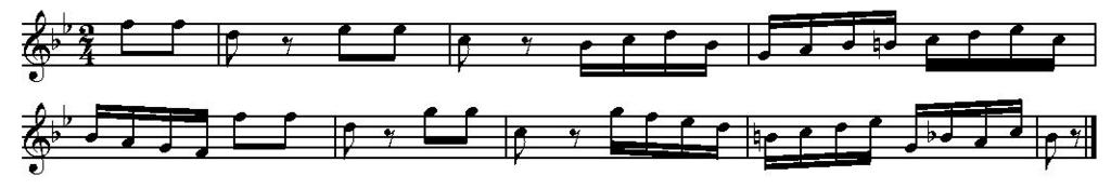 6. a) andante: menve/ lépésben / járva / lépve b) intermezzo: közjáték c) szvit: (stilizált) tánctételek sorozata / táncok füzére d) atonalitás: hangnem nélküliség / tonalitás nélküliség DALLAMÁTÍRÁS