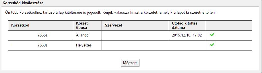 1.2.1 Területi védőnői jogkörrel rendelkezők felületének ismertetése, űrlap kitöltése Az Űrlapok menüpont alatt a 2017.