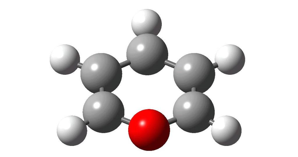 Pirilium kation (aromás) (Bruk III/1 341) = 1.2 Debye Geometriai adatok: 1.40Å 120 o 118 o A molekula planáris 1.36Å 120 o 1.