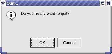 Invoicer implementáció: queryexit() bool Invoicer::queryExit() int exit=qmessagebox::information(this, tr("quit.