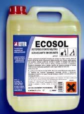 ECOSOL zsír és viaszoldó hatású semleges tisztítószer Az ECOSOL egy univerzális felhasználású, rendkívül erős zsíroldószer, amely természetes alapanyagokból készült, nem tartalmaz benzin alapú