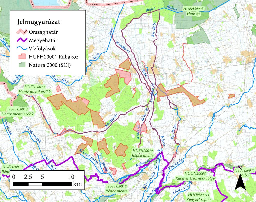 A Rábaköz (HUFH20001) Natura 2000 terület botanikai értékei, vegetációja, természetvédelmi kezelésének lehetőségei 197 összefoglalását, valamint a gyűjtött adatok, illetve a területen tapasztalt