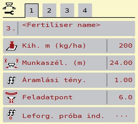 .5 Trágyabeállítások az AXIS-PowerPackhoz A vezérlőegység automatikusan felismeri a
