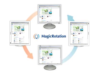 Áttekintés Telepítés Interfész Eltávolítás Hibaelhárítás Áttekintés Mi az a MagicRotation? Korábban a számítógépes felhasználók csak fekv módban használhatták a képerny jüket.