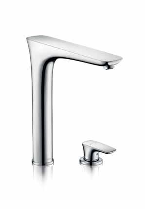 Hansgrohe PuraVida Swivel spout (120 ) ComfortZone 26 27 Flexible siting of the handle 2-hole Single-lever kitchen mixer Classic styling is another option: with the