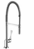 10821, -000, -800 2 Single-lever kitchen mixer with swivel spout Ref. 10822, -000, -800 3 Semi-Pro Single-lever kitchen mixer Ref. 10820000 4 Single-lever kitchen mixer with cylindric handle Ref.
