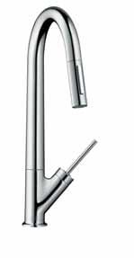 the spout, and from the spout to the pull-out spray.