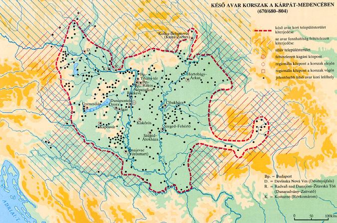 38 6. kép: Szentpéteri József: A késő avar korszak a Kárpát-medencében (670/680 804) (Szentpéteri József vázlata