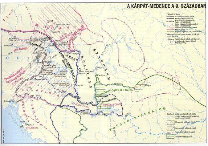 13. kép: Bóna István Szentpéteri József: A Kárpát-medence a 9.