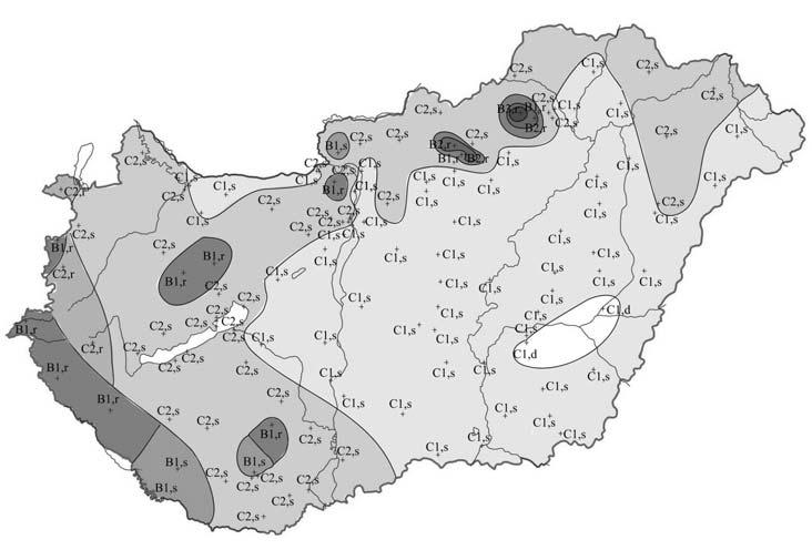 270 ÁCS et al. Láthatjuk, hogy az eltérések igen nagyok a Bajkál-tó és a Koreai-félsziget között elterülő mandzsúriai és az Amur folyóval övezte területeken.