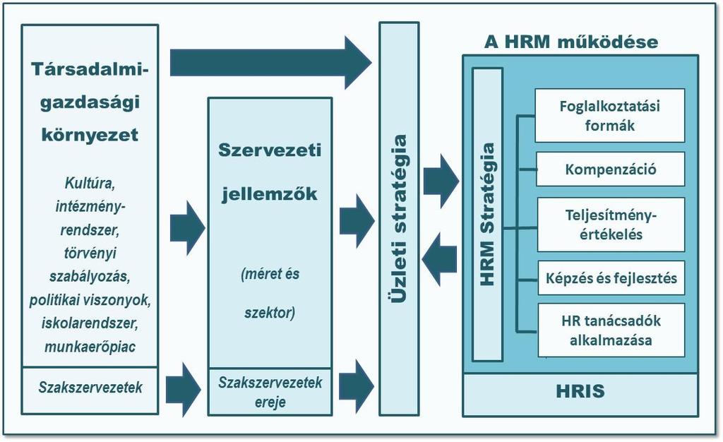 tesztelésével, hanem az adatokban rejlő mintázatokat keresve azt kutatják, hogy mi az, ami a HRM-et adott kontextusban egyedivé teszi.