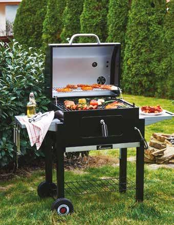 MIDAS GRILLKOCSI gázgrill; hőmérő a fedélben; zománcozott tűztér és fedél;