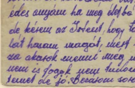 ügyelek az egészségemre, hogy ilyen jó erœben láthassuk viszont egymást. (Kelemen István szüleinek Kolozsvárra, 1948. január 20.