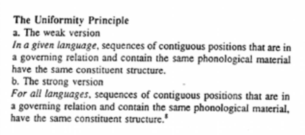 4. Jelöltségi skálák once we have established the consituent structure in one position in