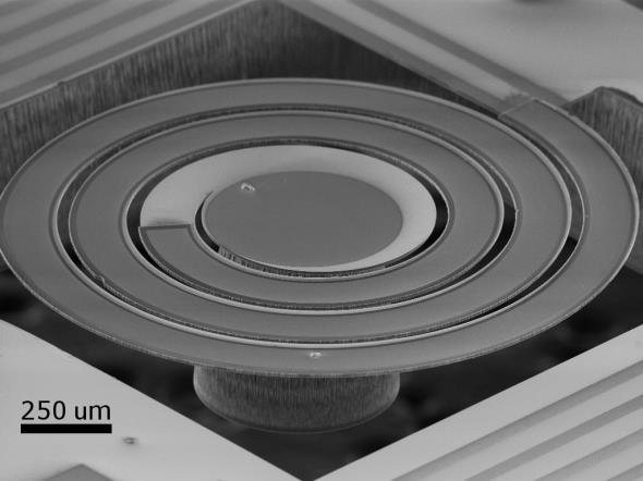 János, Spiral-Shaped Piezoelectric MEMS Cantilever Array for