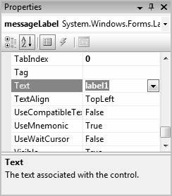 32 Bradley Millspaugh: 1. Introduction to Text Programming and Visual C# 24 V I S U A L C# Introduction to Programming and Visual C# STEP 4: Select the AutoSize property and change the value to False.