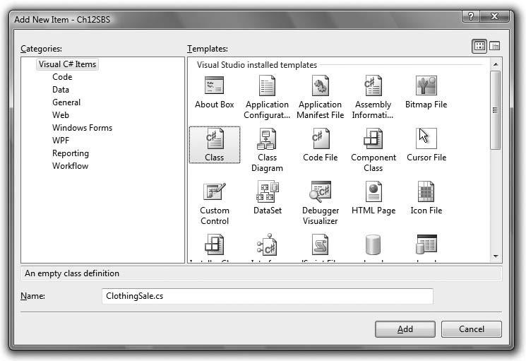 Bradley Millspaugh: 12. OOP: Creating Object Oriented Programs Text 497 C H A P T E R 12 489 Open the Project STEP 1: Locate and open the Ch12SBS project. ( SBS stands for step-by-step ).