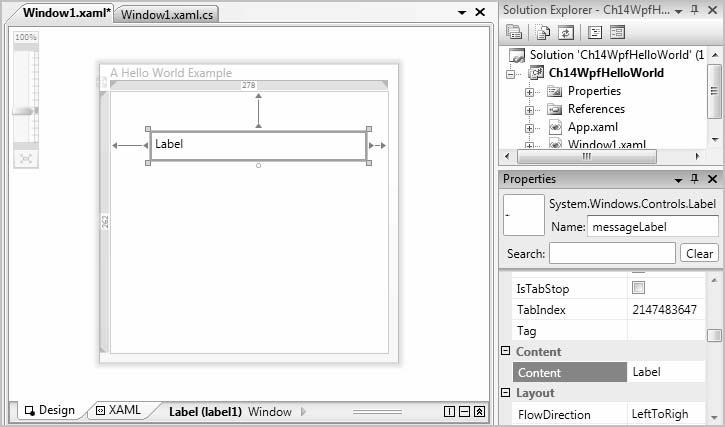 616 Bradley Millspaugh: 14. Additional Topics in C# Text 608 V I S U A L C# Additional Topics in C# Set the Name property of controls in the text box at the top of the Properties window. F i gure 14.