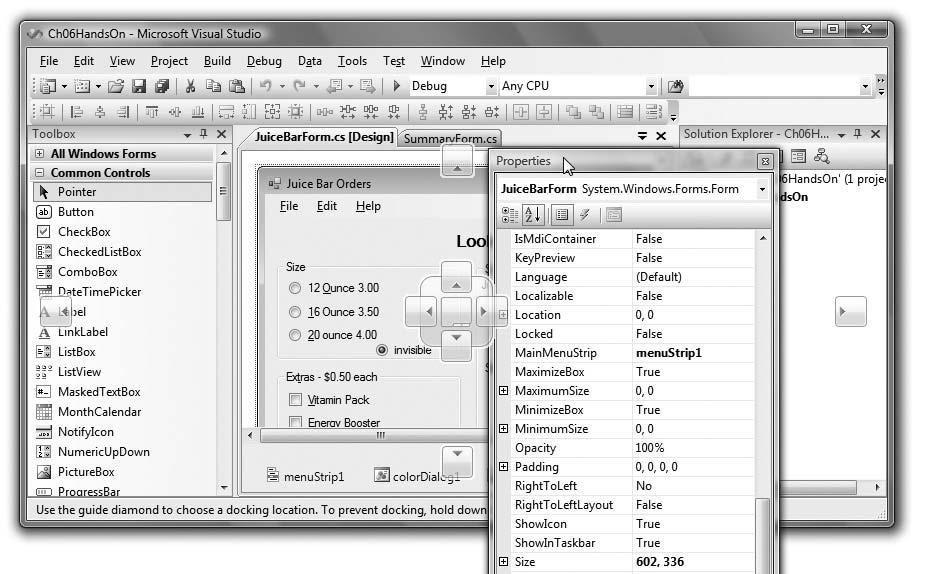 Bradley Millspaugh: Back Matter Appendix C: Tips and Shortcuts for Mastering the Environment 647 A P P E N D I X C 639 Use the Full Screen When you are designing a form or editing code, you can work