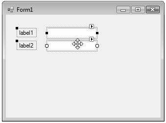 Drag a selection box around all of the controls to select them and then Ctrl click on the ones you want to deselect.