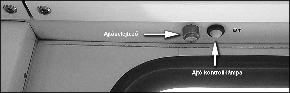 A jármű külső oldalán, az ajtók melletti kocsioldalon, Ajtónyitás kérés világító nyomógombok kerültek elhelyezésre, két magasságban a kétféle üzemmód miatt.
