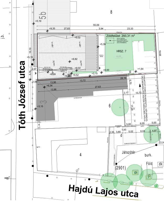 3. A Tóth József 5.a sz. alatti ingatlanon megvalósuló létesítményfejlesztés A projekt megvalósítására a Dr. Papp László Birkózó Egyesület a Szilver Táncművészeti Nonprofit Kft.