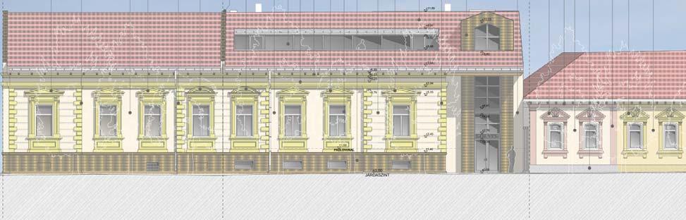Annak érdekében, hogy a tervezett épület illeszkedjen a mellette lévő iker épülethez, illetve az beleilleszkedjen utcaképbe a helyi építési szabályzatot módosítani célszerű.